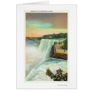 Blick auf die amerikanischen Wasserfälle von der Z