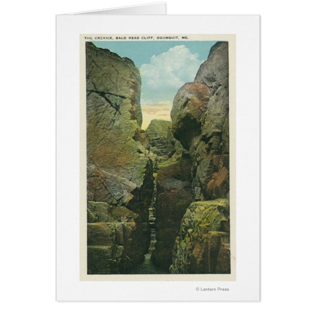 Blick auf die Bald Kopf Klippe Crevice (Vorne)