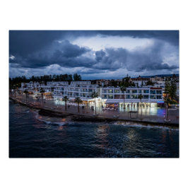 Blick auf die Bucht von Paphos Poster