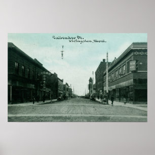 Blick auf die Callender StreetLivingston, MT Poster