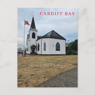 Blick auf die Cardiff Bay Kirche Postkarte