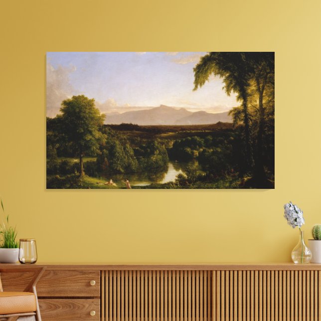 Blick auf die Catskill—Früher Herbst Leinwanddruck (Insitu (Wohnzimmer))