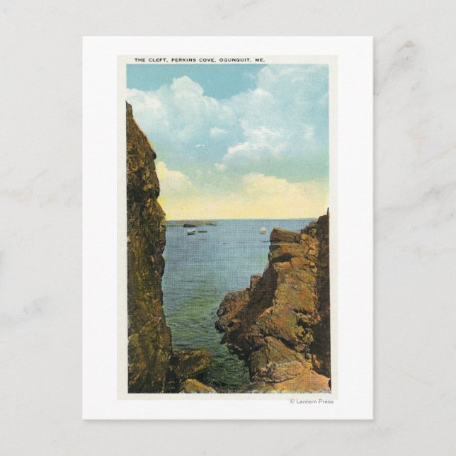 Blick auf die Cleft-Bucht von Perkins Postkarte (Vorderseite)
