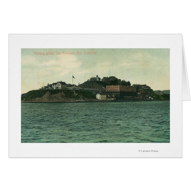 Blick auf die Insel Alcatraz und das Gefängnis (Vorderseite (Horizontal))