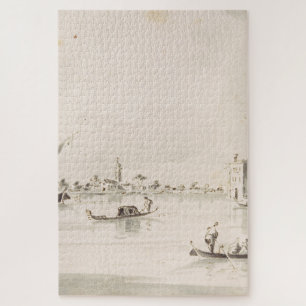 Blick auf die Insel Burano in Venetien Puzzle