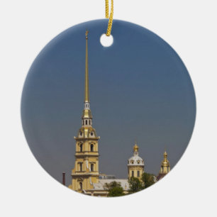 Blick auf die Kathedrale der Heiligen Peter und Pa Keramikornament