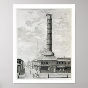 Blick auf die Konstantinsäule und das Fürstentum Poster