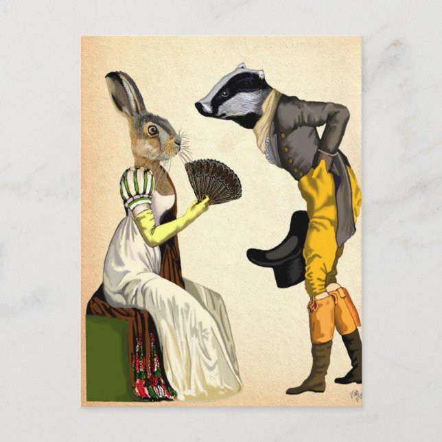 Blick auf die Liebe Postkarte (Vorderseite)