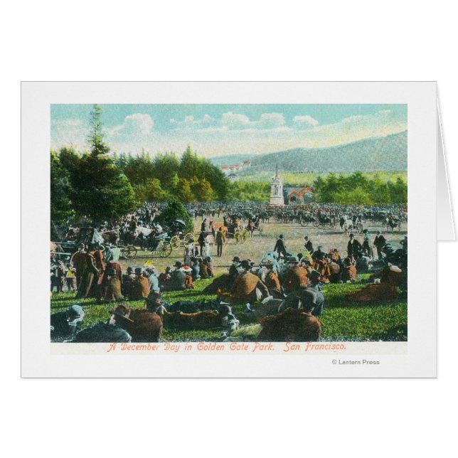 Blick auf die Menschenmengen im Golden Gate Park i (Vorderseite (Horizontal))