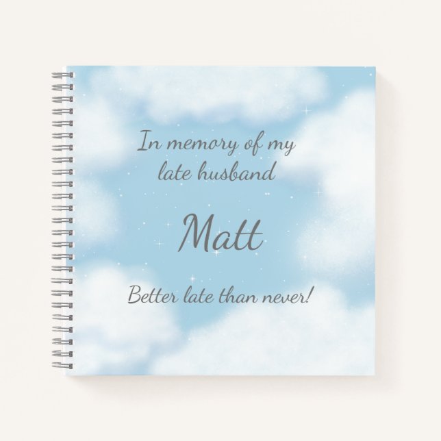 Blick auf die Personalisierten Himmelstraumhaften  Notizbuch (Vorderseite)