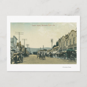 Blick auf die Pferdeschiffe auf der Castro Street Postkarte