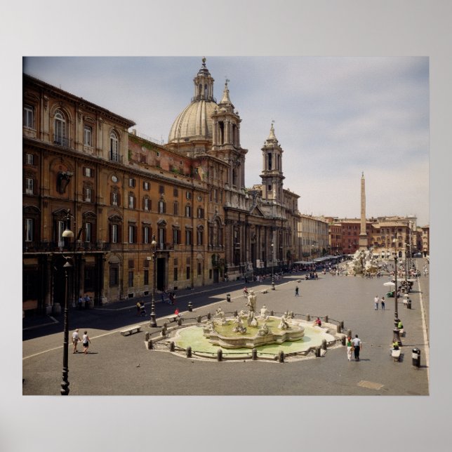 Blick auf die Piazza Poster (Vorne)