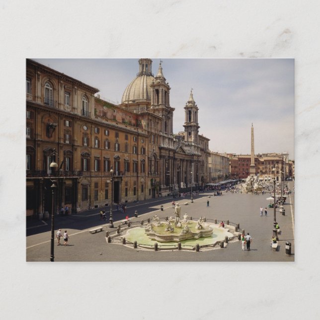 Blick auf die Piazza Postkarte (Vorderseite)