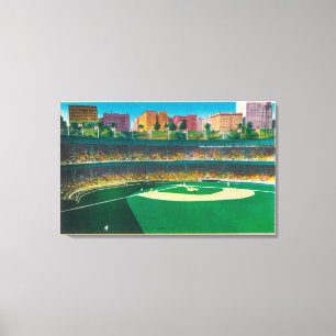 Blick auf die Polo GroundsNew York, NY Leinwanddruck