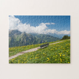Blick auf die Schweizer Alpen Puzzle