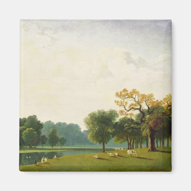 Blick auf die Serpentine, 1815 (Öl auf Leinwand) Magnet (Vorne)