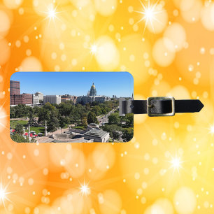 Blick auf die Skyline von Denver Capitol Dome Foto Gepäckanhänger