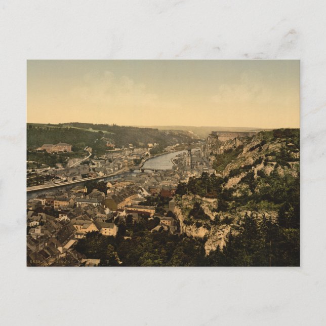Blick auf die Stadt Dinant Postkarte (Vorderseite)