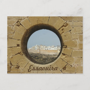 Blick auf die Stadtmauer von Essaouira Postkarte