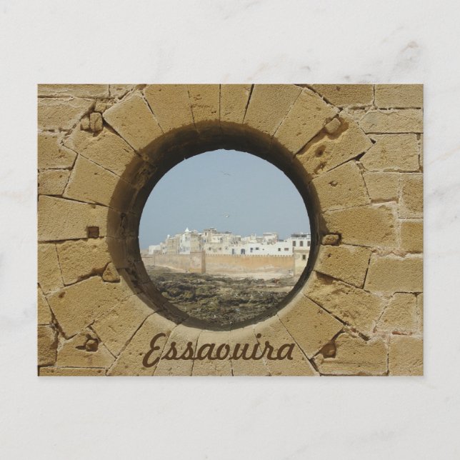 Blick auf die Stadtmauer von Essaouira Postkarte (Vorderseite)