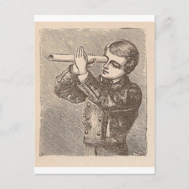 Blick auf die Sterne Postkarte (Vorderseite)