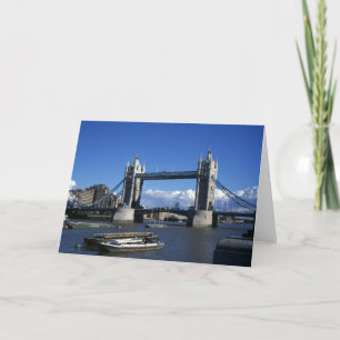Blick auf die Tower Bridge in den 90er Jahren Dankeskarte