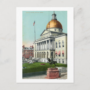 Blick auf die Vorderseite des Staat Postkarte