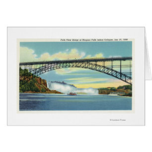 Blick auf die Wasserfallbrücke vor dem Zusammenbru