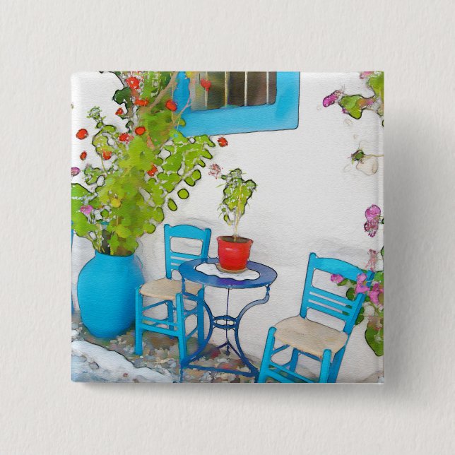 Blick auf die Wasserfarben Button (Vorderseite)