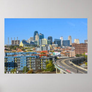 Blick auf Downtown Kansas City, Missouri Poster