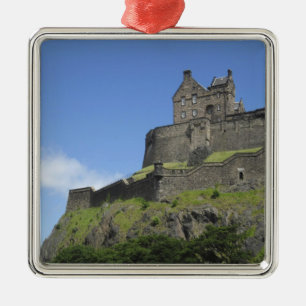 Blick auf Edinburgh Castle, Edinburgh, Schottland, Ornament Aus Metall