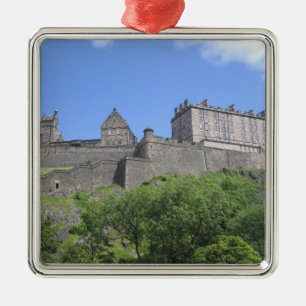 Blick auf Edinburgh Castle, Edinburgh, Schottland, Ornament Aus Metall