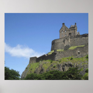 Blick auf Edinburgh Castle, Edinburgh, Schottland, Poster