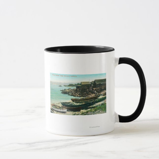 Blick auf ein chinesisches Fischerdorf Tasse (Rechts)
