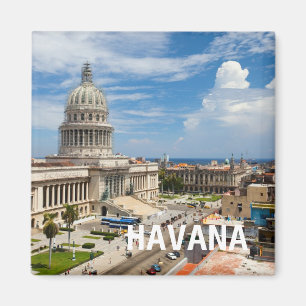 Blick auf ein Gebäude der Hauptstadt in Havanna, K Magnet