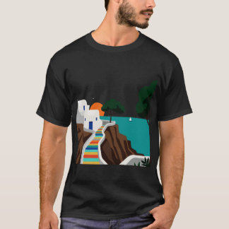 Blick auf einen griechischen Inseljungen T-Shirt