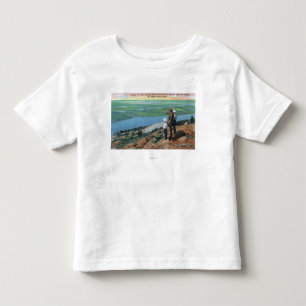 Blick auf einen Park Ranger und Jungen mit Blick n Kleinkind T-shirt