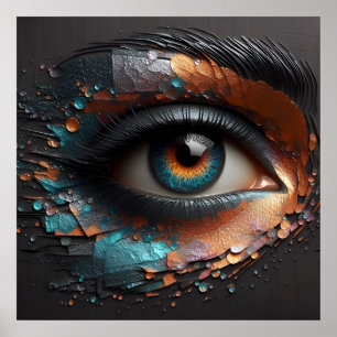 Blick auf Eleganz - Magie der KI Poster