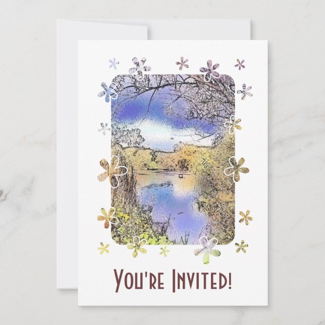 BLICK AUF ENGLAND EINLADUNG (Vorderseite)