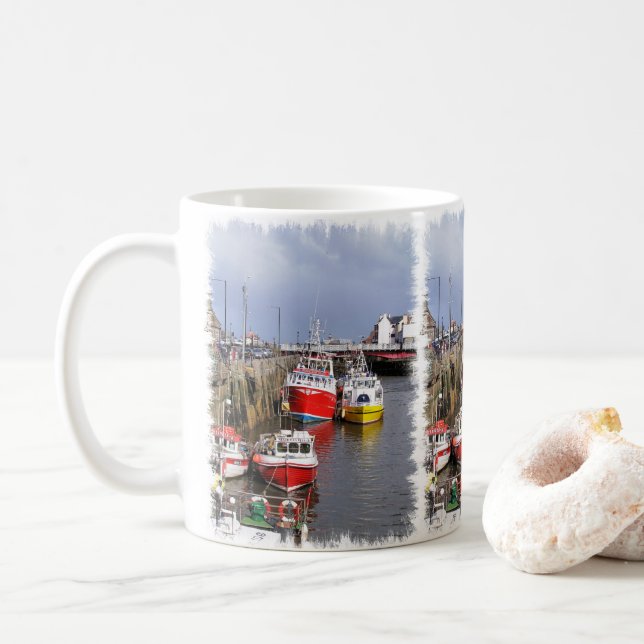 BLICK AUF ENGLAND KAFFEETASSE (Mit Donut)