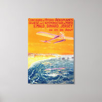 Blick auf Float-Flugzeug in Luft- und Wasserplakat