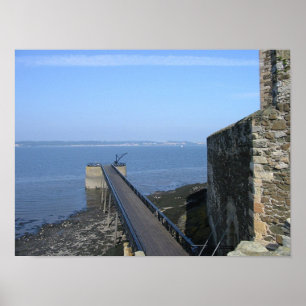 Blick auf Forth von Blackness Castle, Schottland Poster