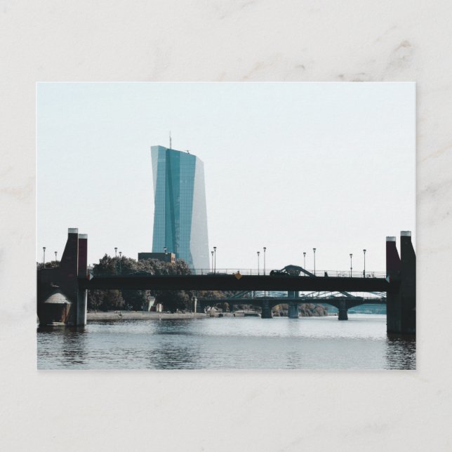 Blick auf Frankfurt Postkarte (Vorderseite)