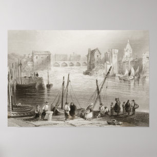 Blick auf Galway vom Claddagh Poster