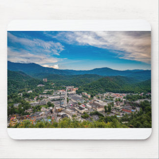 Blick auf Gatlinburg Tennessee Smokygebirge Mousepad