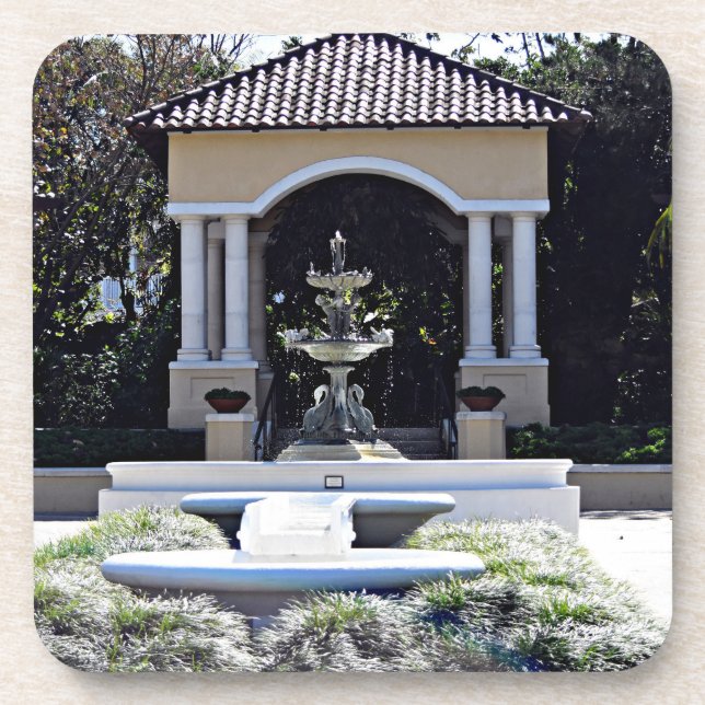 Blick auf Gazebo in Hollis Gardens Getränkeuntersetzer (Vorderseite)