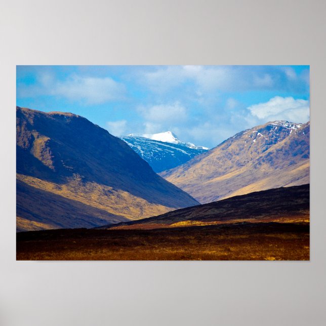 Blick auf Glen Etive, Schottland Poster (Vorne)