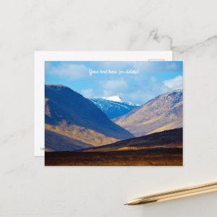 Blick auf Glen Etive, Schottland Postkarte