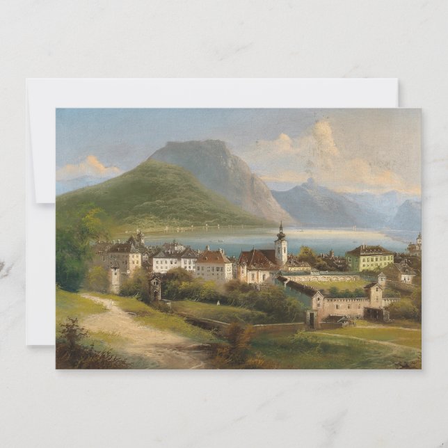 Blick auf Gmunden | Johann Wilhelm Jankowsky (Vorderseite)