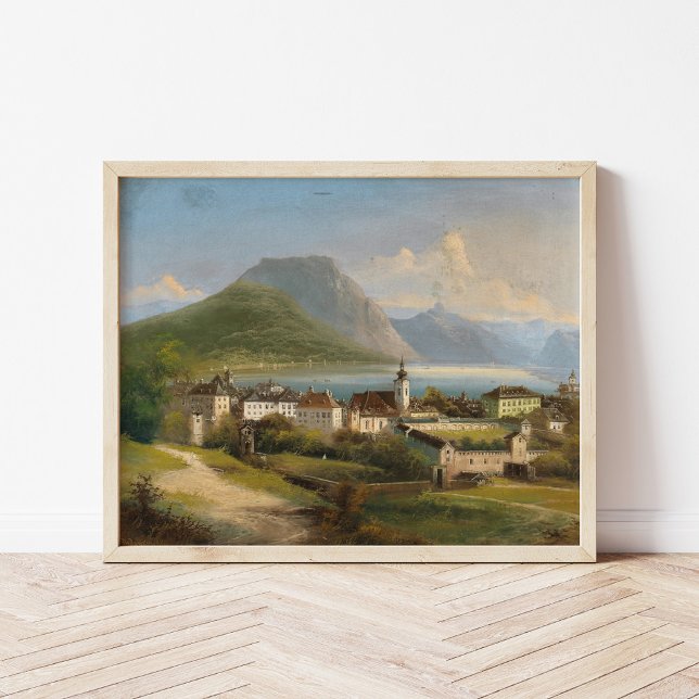 Blick auf Gmunden | Johann Wilhelm Jankowsky Poster (Von Creator hochgeladen)
